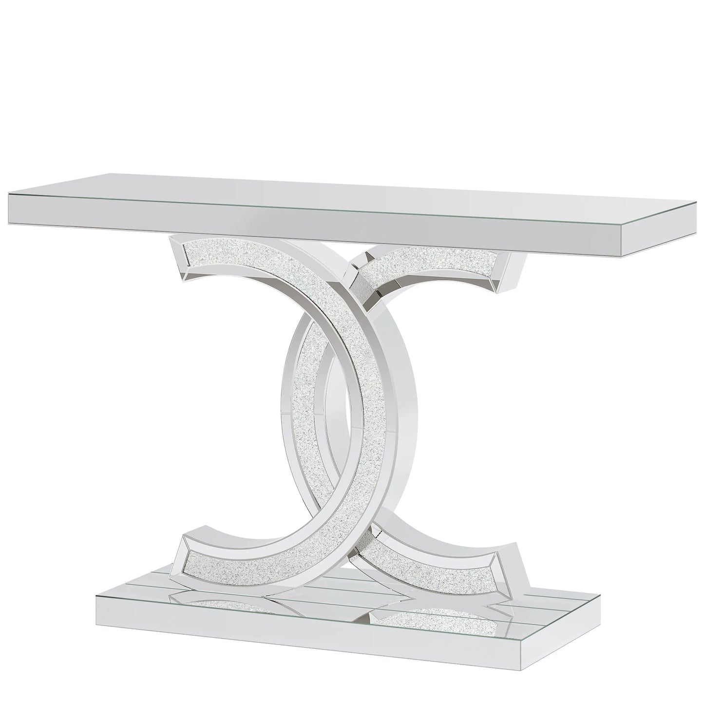 Tribesigns Gold Entryway Table Modern 39 Inch Console Faux Marble Narrow Wood Sofa with Geometric Metal Legs - Happy Home Retreat