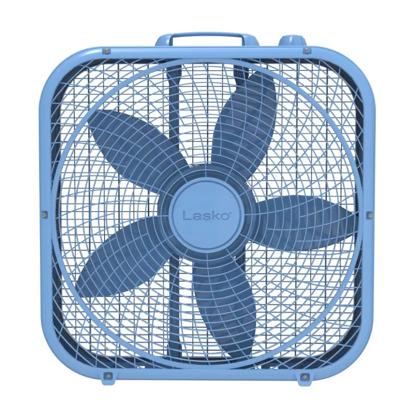 20" Classic Box Fan with Weatherproof Motor, 3 Speeds, for Home, Dorm Use - Happy Home Retreat