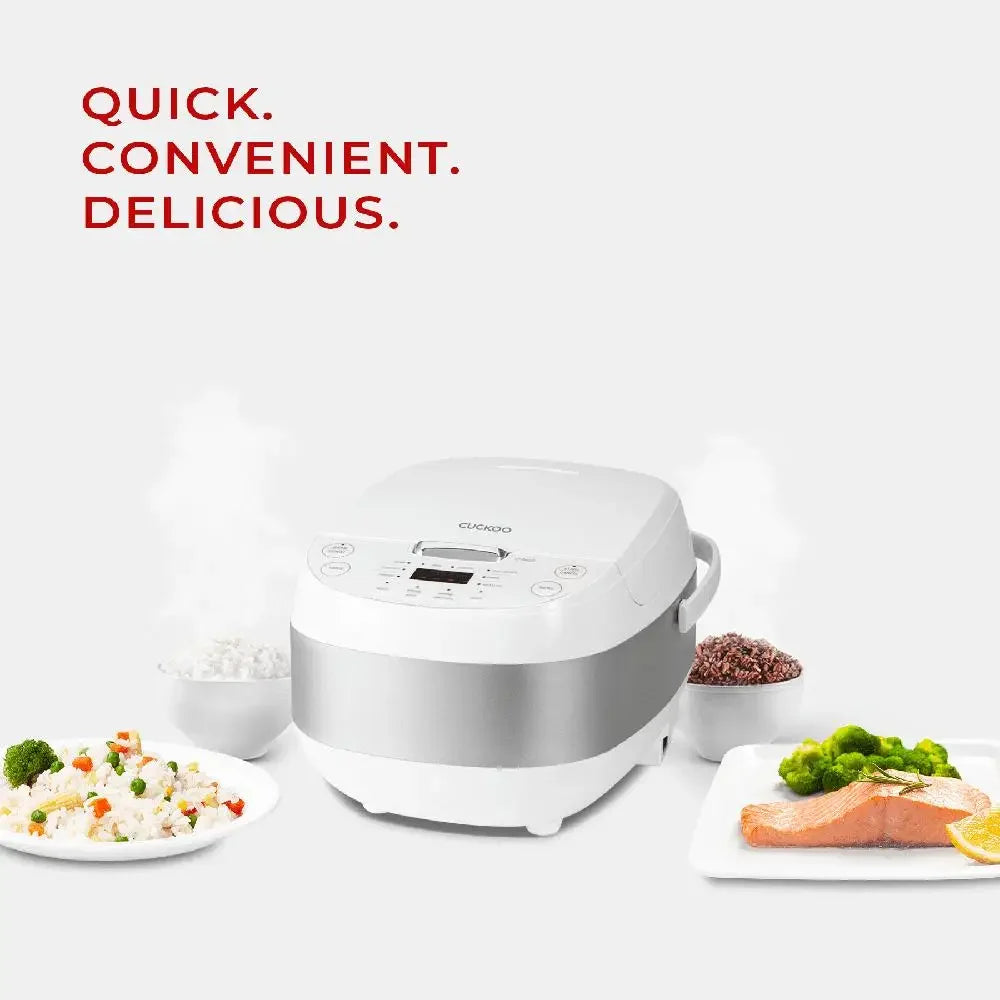 Rice Cooker 12 Cup Capacity LCD Display Nonstick Pot Fuzzy Logic 13 Menu Options - Happy Home Retreat