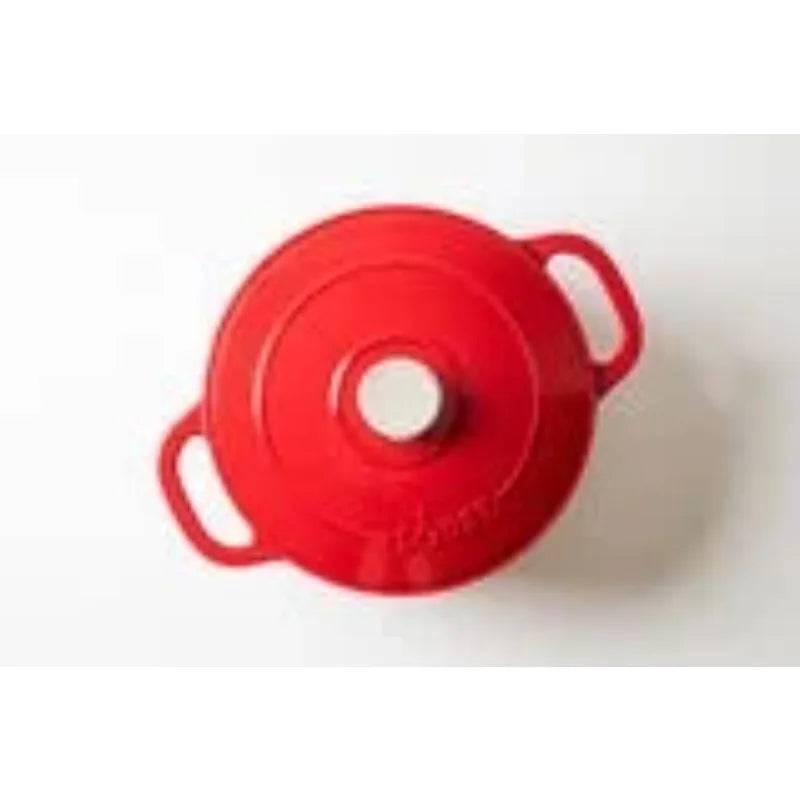 Cast Iron 5.5qt Red Enameled Dutch Oven - Happy Home Retreat