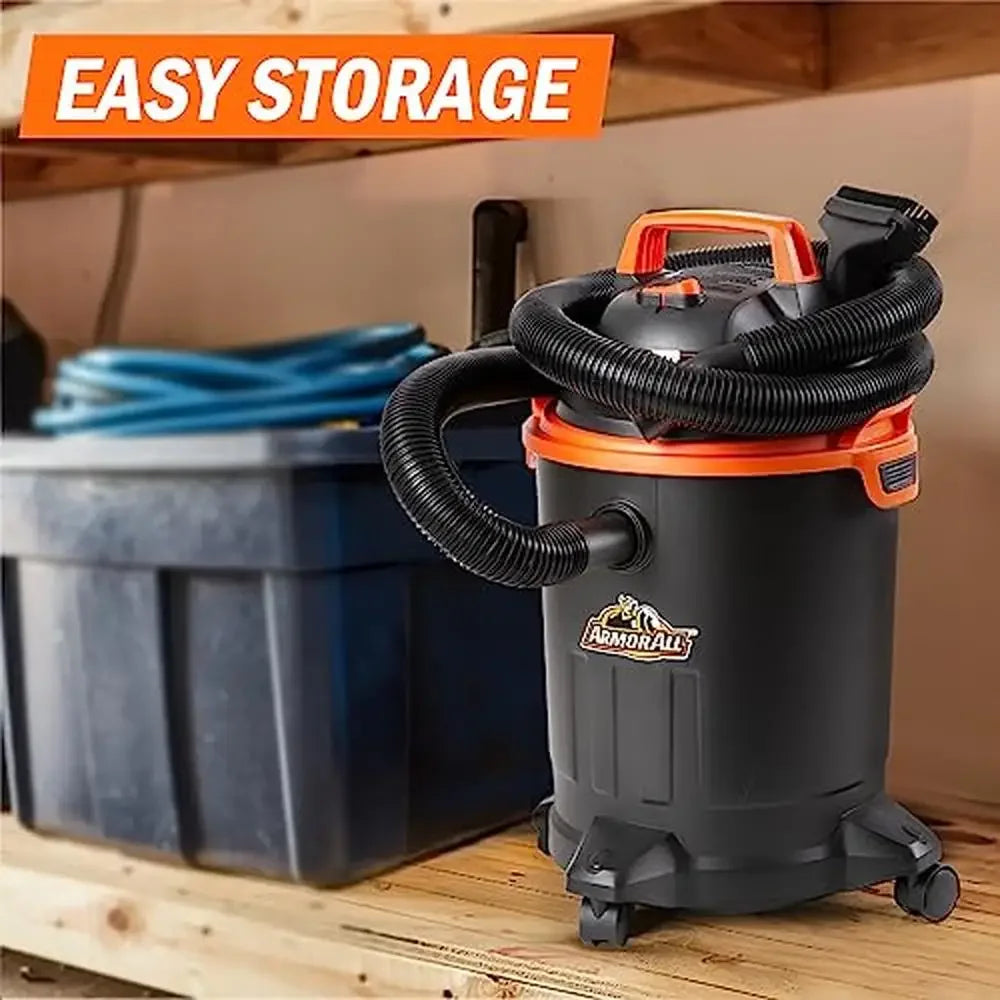 4 Gallon Wet Dry Shop Vacuum 2 HP Corded Lightweight - Happy Home Retreat