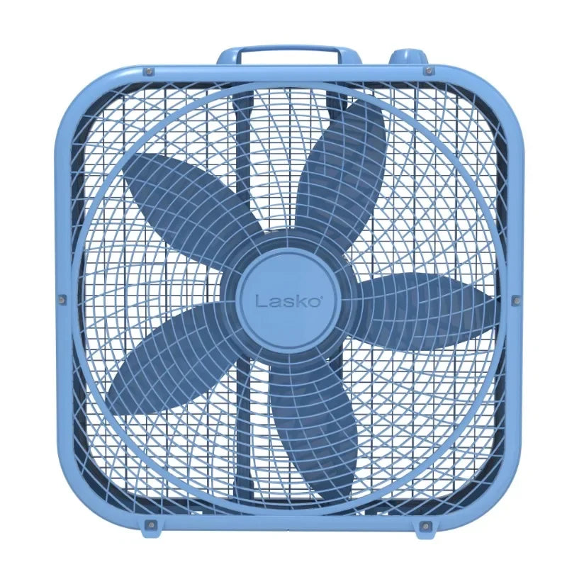 20" Classic Box Fan with Weatherproof Motor, 3 Speeds, for Home, Dorm Use - Happy Home Retreat