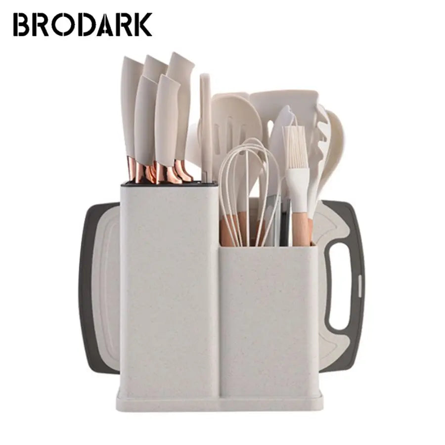 19 Piece Food Grade Silicone Kitchenware Set Spatula Knife - Happy Home Retreat