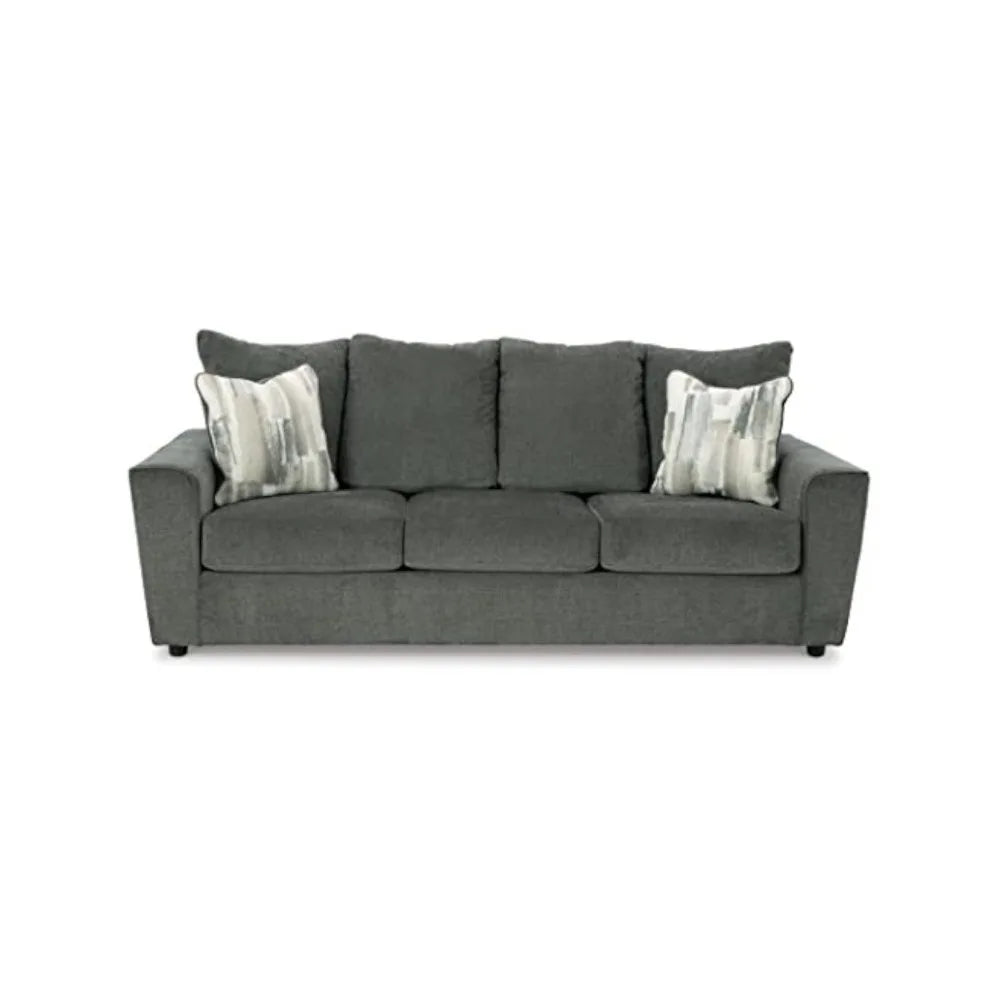 Stairatt Casual Sofa with Flared Arms, Gray - Happy Home Retreat