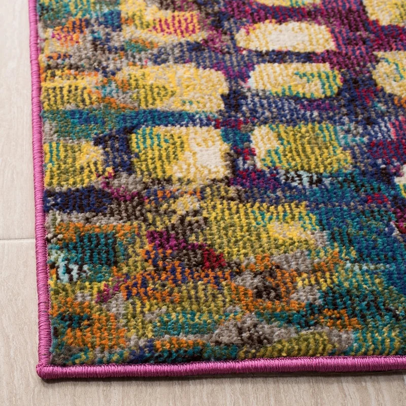 Abstract Polka Dots Area Rug Modern Machine Loomed Low Pile Indoor Carpet Living Room Bedroom Dining Room Home Decor - Happy Home Retreat