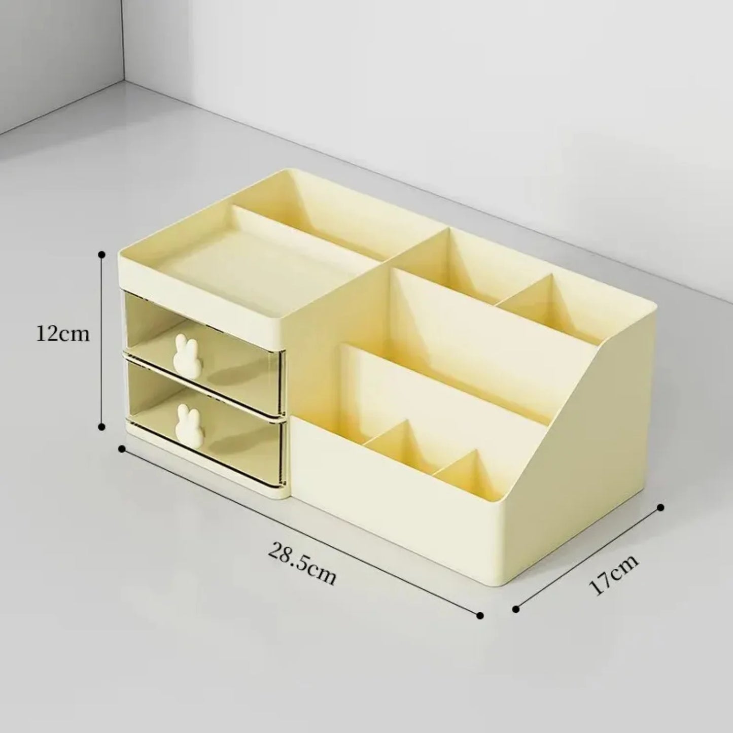 Cosmetics Box Skin Care Products Desktop Dresser Organizer Facial Mask Lipstick Makeup Brush Drawer Shelf Dustproof - Happy Home Retreat