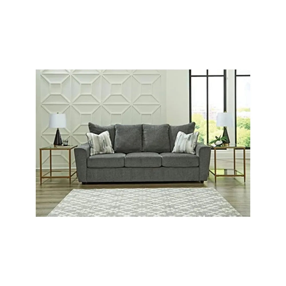 Stairatt Casual Sofa with Flared Arms, Gray - Happy Home Retreat