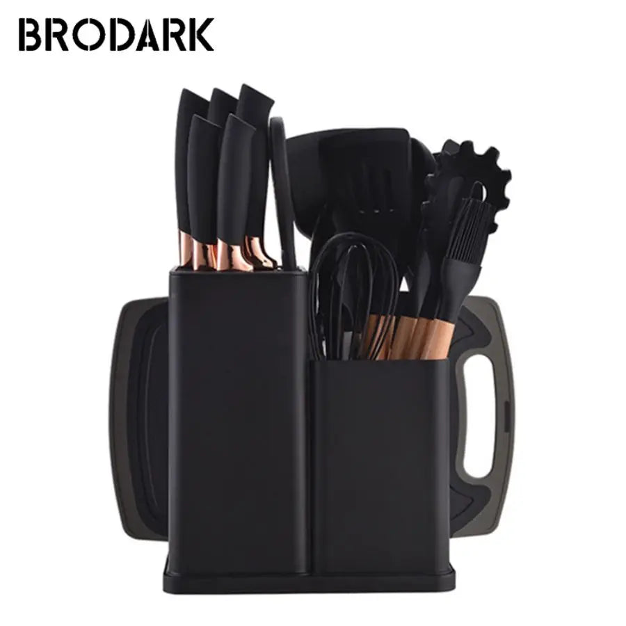 19 Piece Food Grade Silicone Kitchenware Set Spatula Knife - Happy Home Retreat