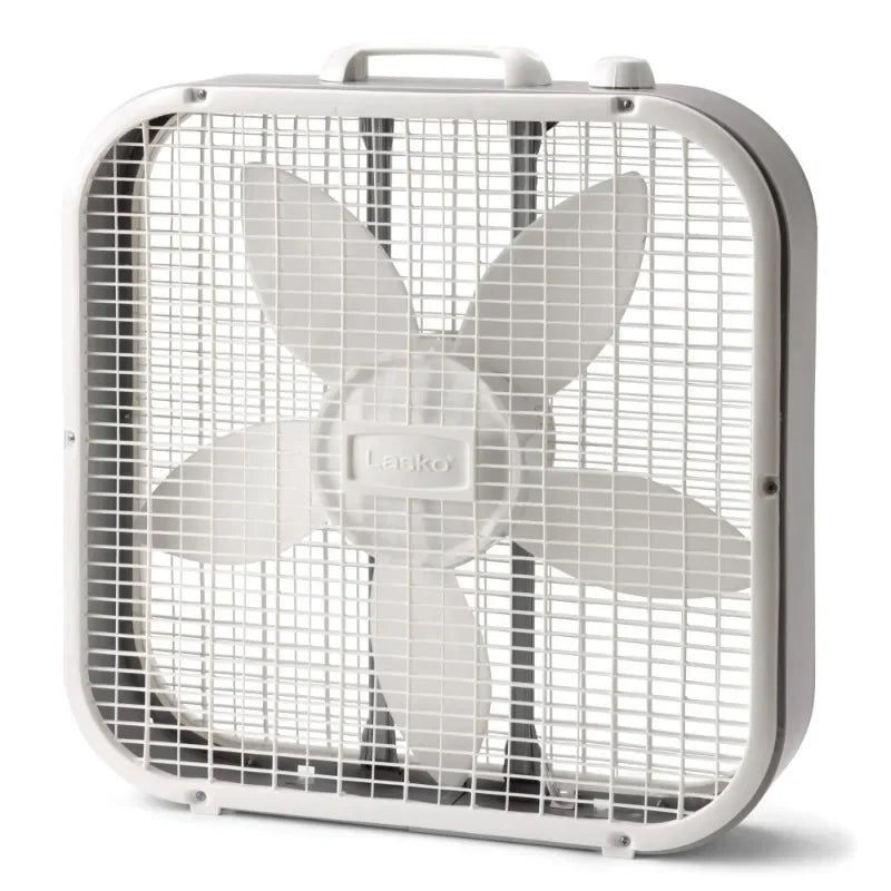 20" Classic Box Fan with Weatherproof Motor, 3 Speeds, for Home, Dorm Use - Happy Home Retreat