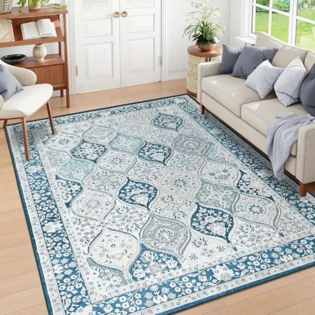 Machine Washable Rug, Ab Washable Area Rugs with Non Slip Rugs for Living Room, Bedroom Area Rugs Dining Office - Happy Home Retreat
