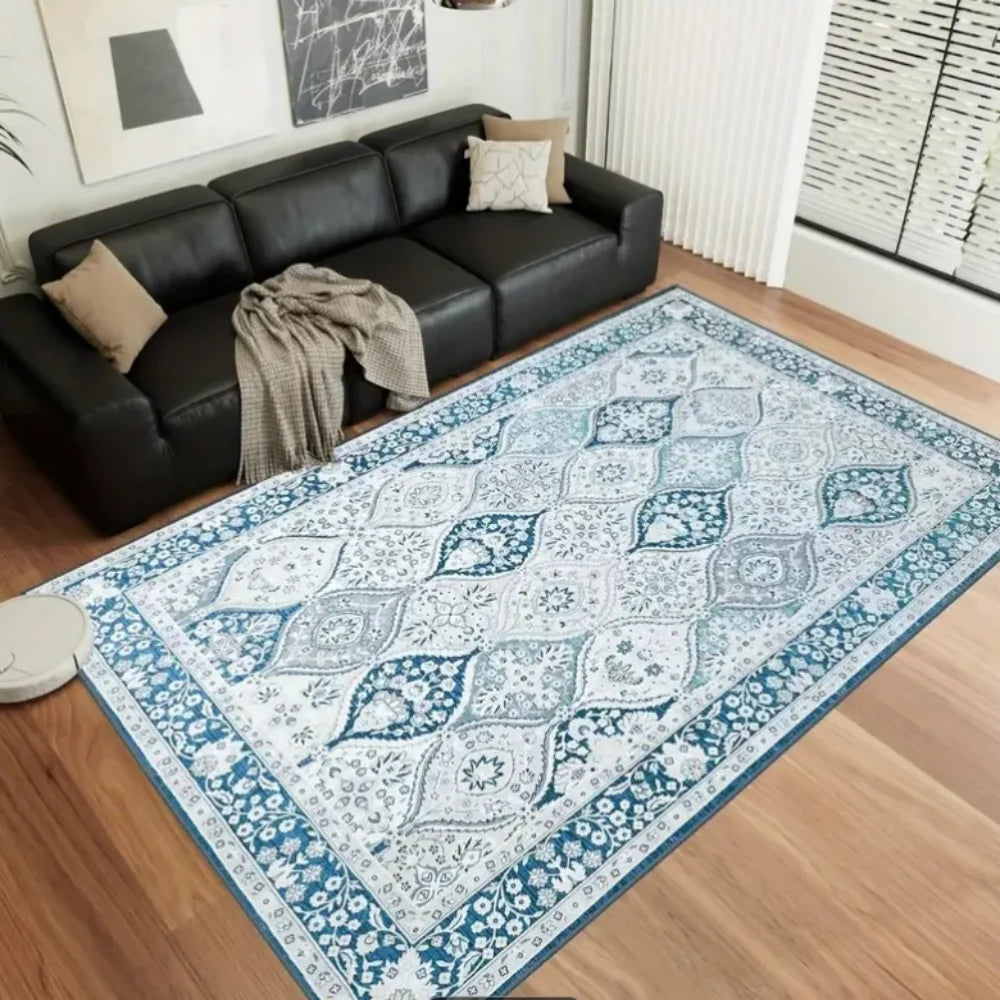 Machine Washable Rug, Ab Washable Area Rugs with Non Slip Rugs for Living Room, Bedroom Area Rugs Dining Office - Happy Home Retreat