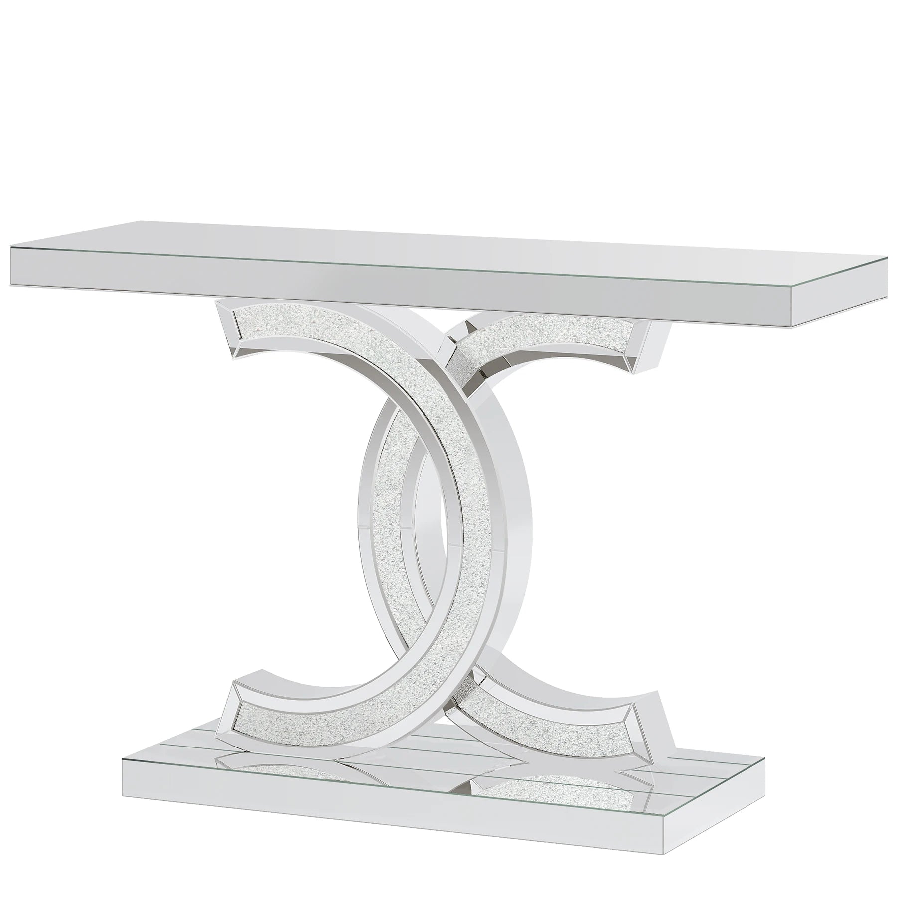 Tribesigns Gold Entryway Table Modern 39 Inch Console Faux Marble Narrow Wood Sofa with Geometric Metal Legs - Happy Home Retreat