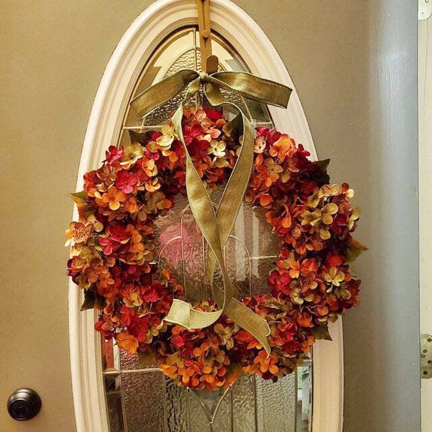 Autumn Wreath Farmhouse Harvest Pumpkin Front Door Decor - Happy Home Retreat