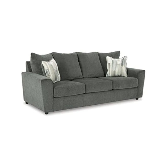 Stairatt Casual Sofa with Flared Arms, Gray - Happy Home Retreat