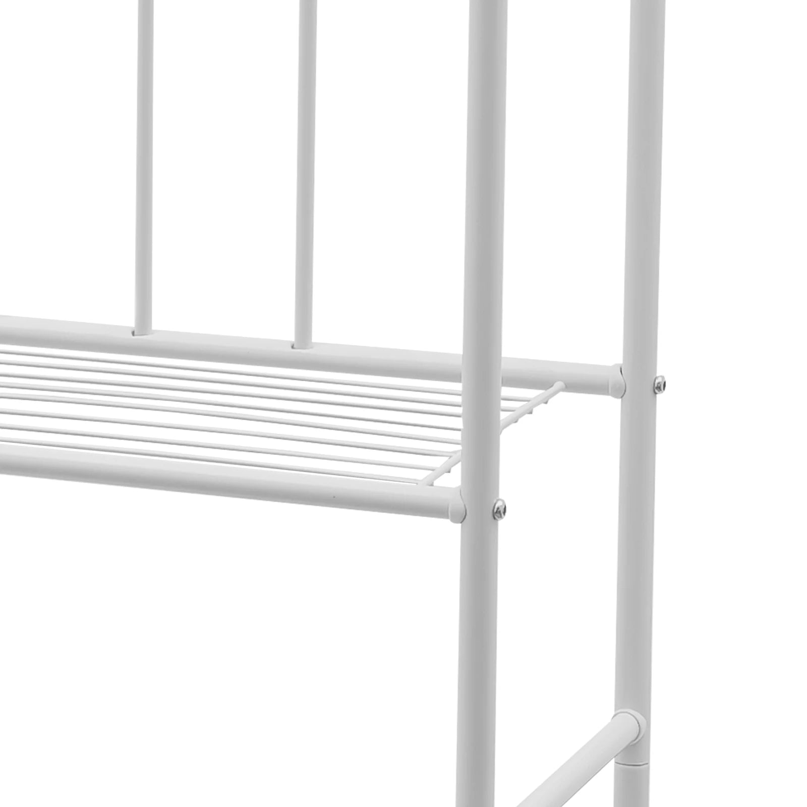 3-Tier Toilet Storage Rack Floor Standing Bathroom Organizer Shelf Easy to Clean 24.8 x 13.39 x 69.69 Inches - Happy Home Retreat