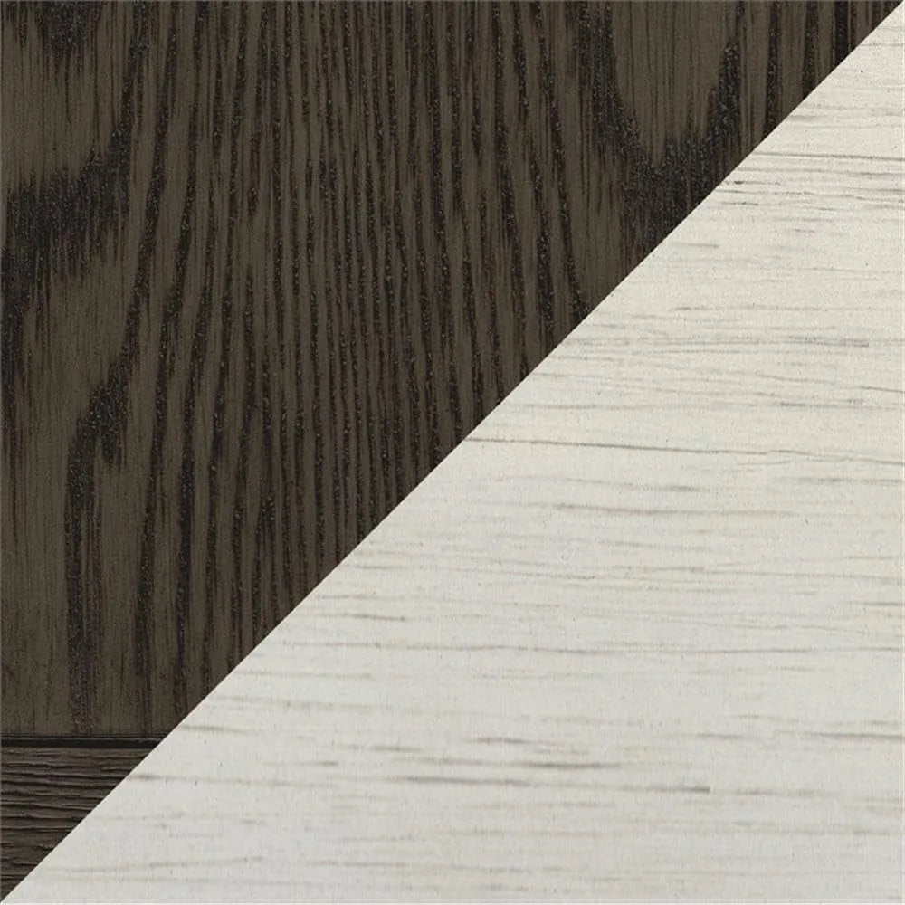 Granby Wood 2 Drawer Coffee Table in Antique White with Rosy Brown Finish - Happy Home Retreat