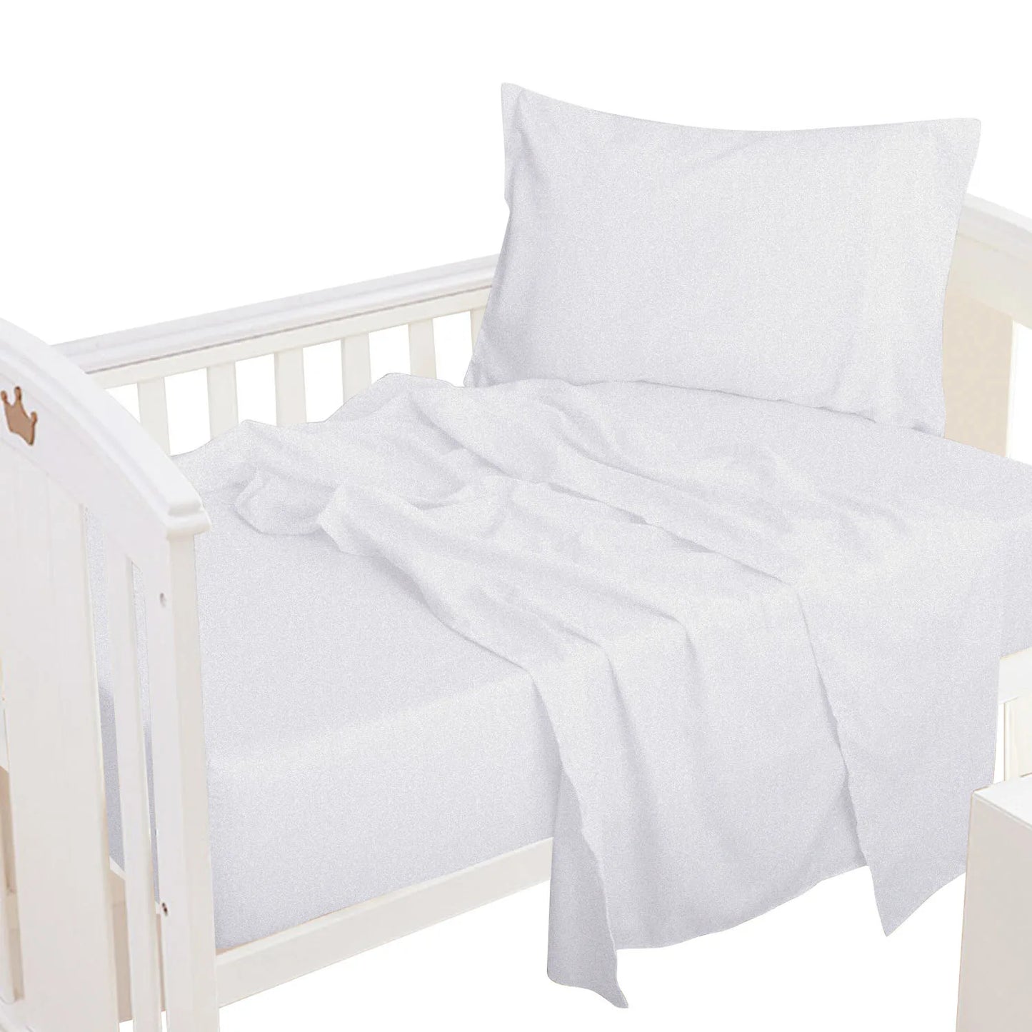 Ntbay 3 Piece Microfiber Toddler Sheet Set Toddler Bedding Set Includes Flat Sheet and Pillowcase - Happy Home Retreat