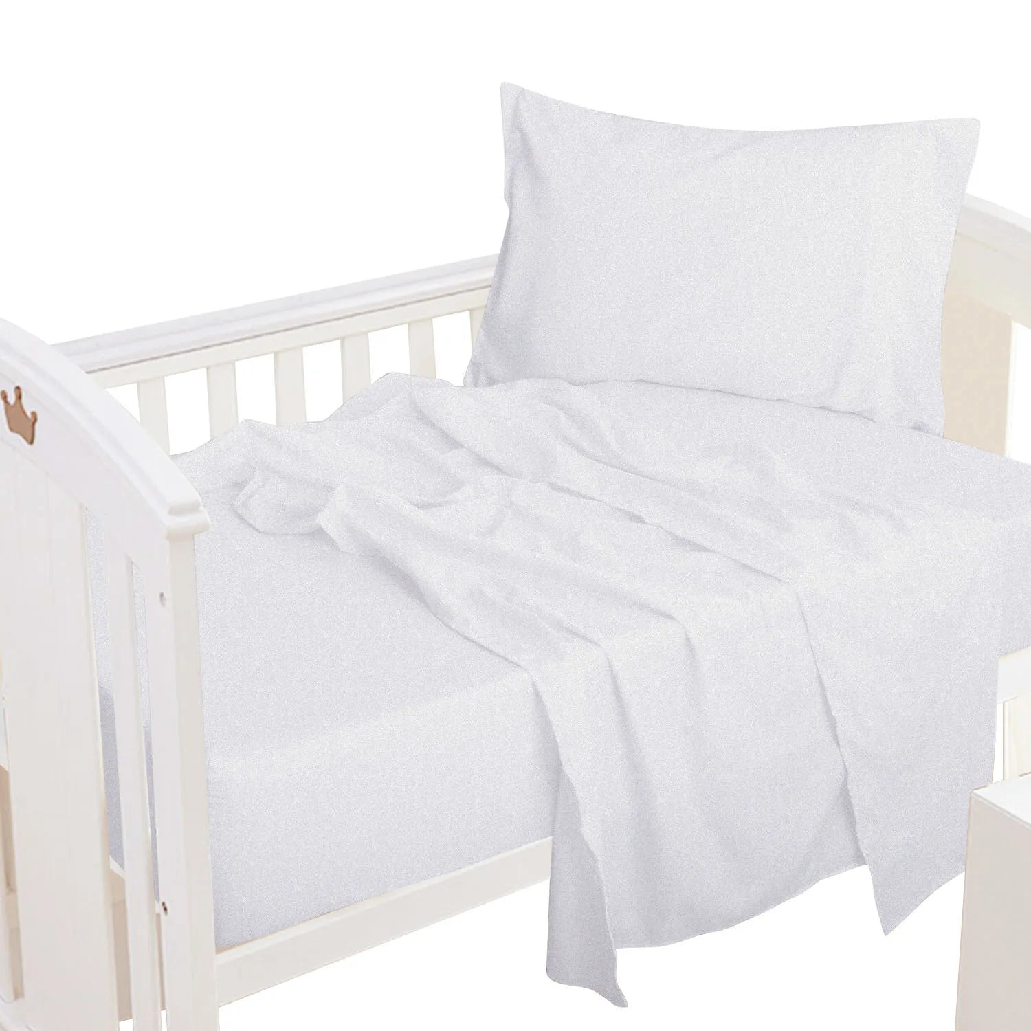 Ntbay 3 Piece Microfiber Toddler Sheet Set Toddler Bedding Set Includes Flat Sheet and Pillowcase - Happy Home Retreat