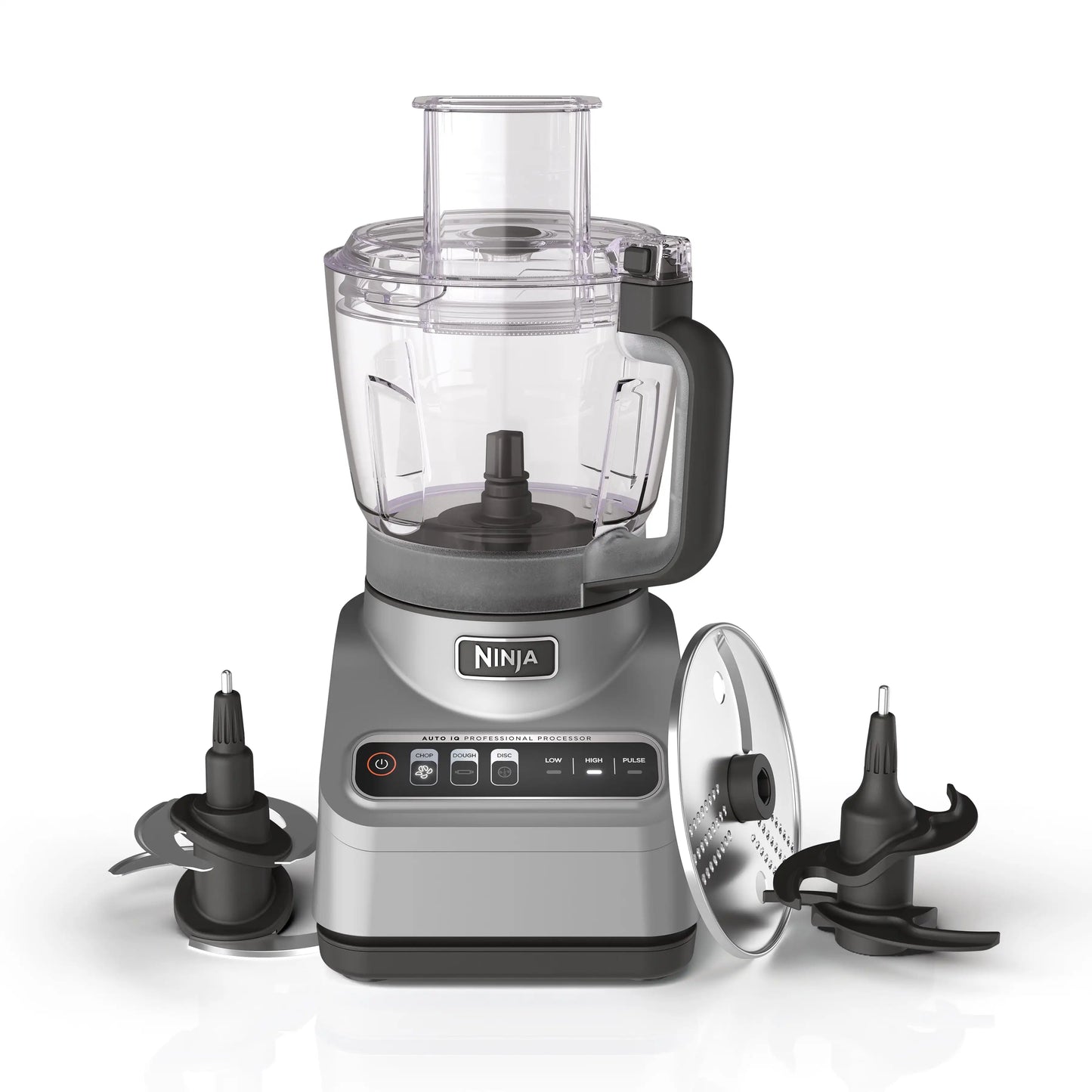 Ninja Professional Food Processor, 850 Watts, 9-Cup Capacity, Auto-iQ Preset Programs, Silver - Happy Home Retreat