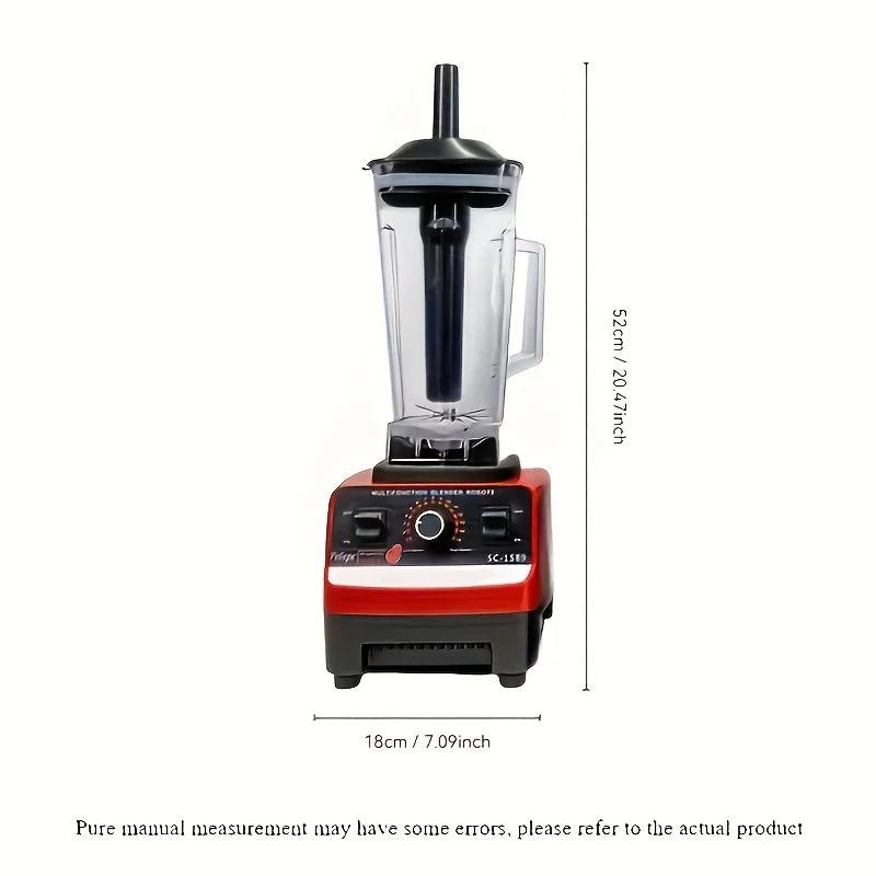 C010-Red RV Kitchen Blender with Wall Breaker, 110V-130V, PP Material, Multifunctional Food Processor, Ice Crusher, Grinder for - Happy Home Retreat