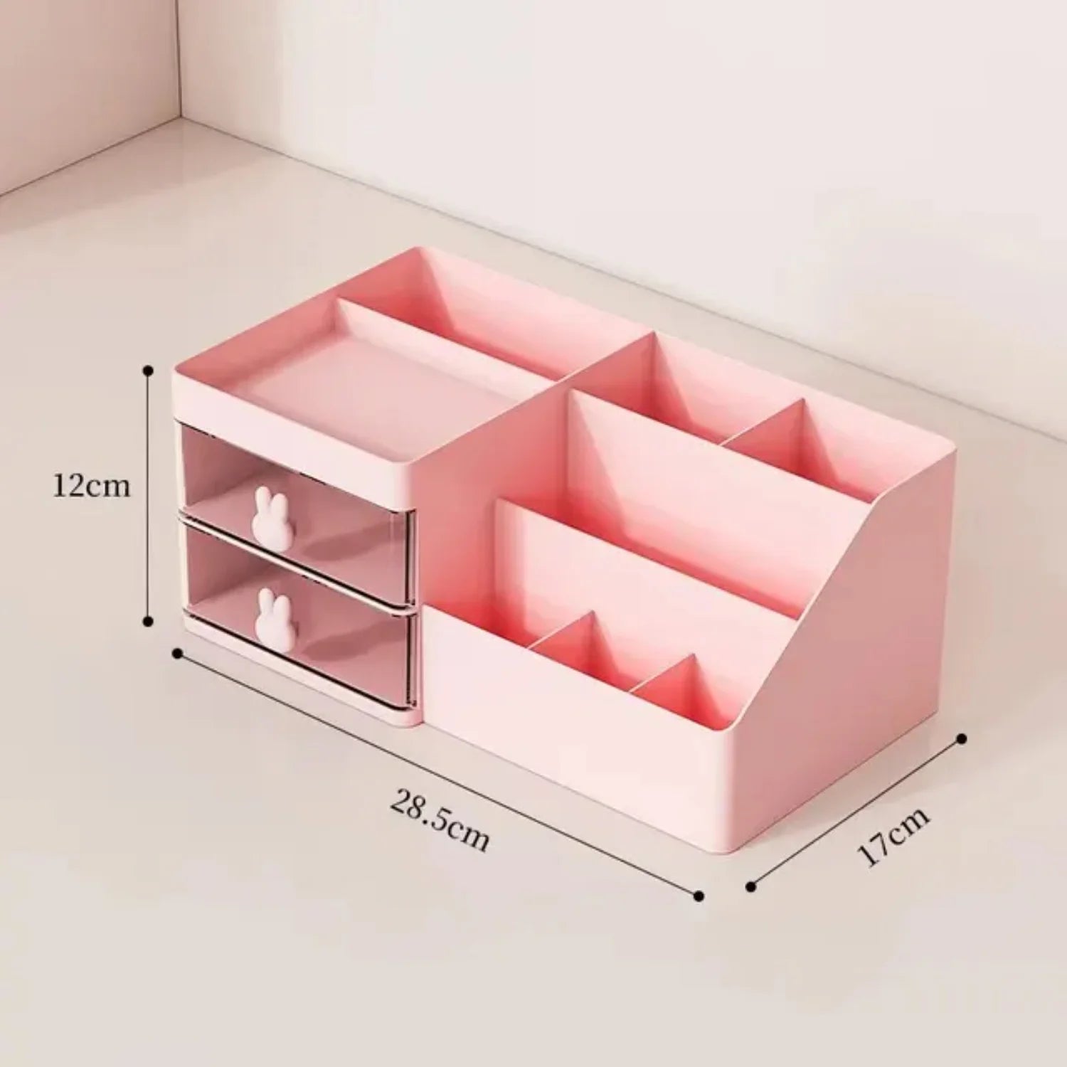 Cosmetics Box Skin Care Products Desktop Dresser Organizer Facial Mask Lipstick Makeup Brush Drawer Shelf Dustproof - Happy Home Retreat