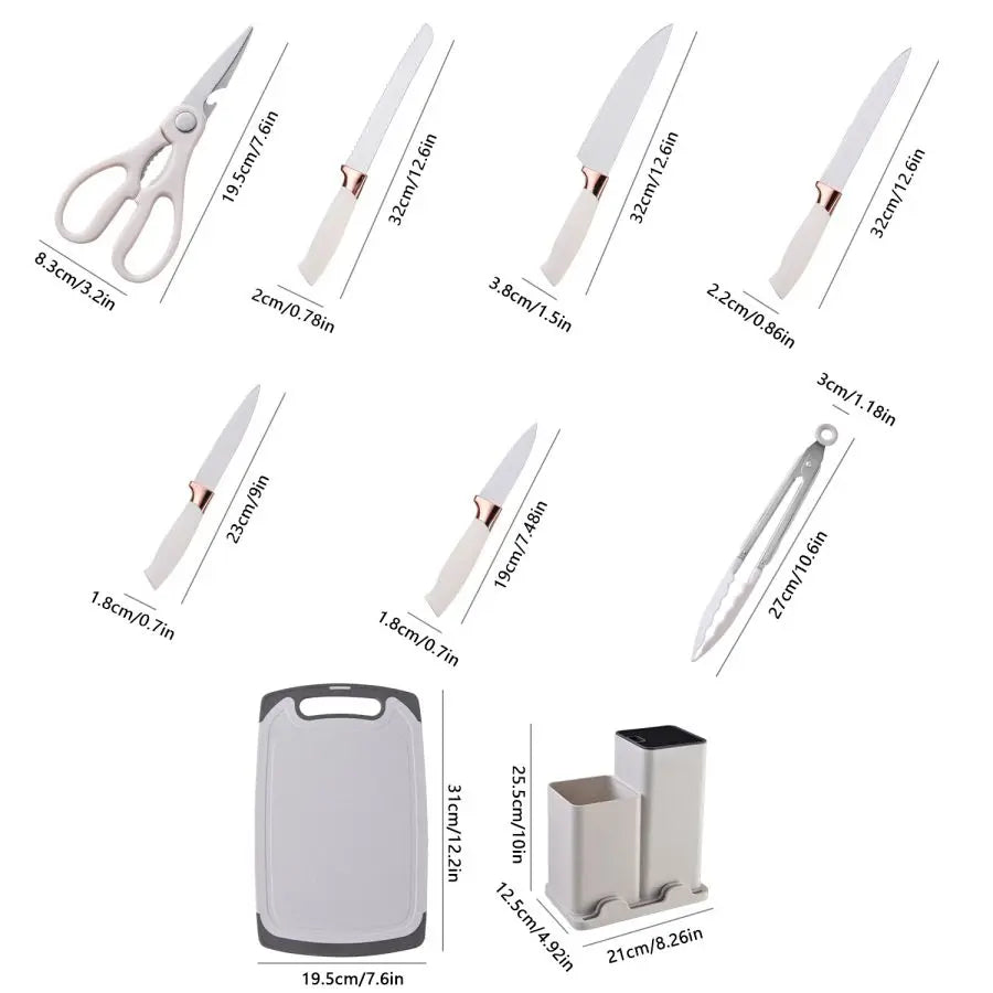 19 Piece Food Grade Silicone Kitchenware Set Spatula Knife - Happy Home Retreat