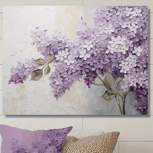 Clove Floral Canvas Wall Art 1.5 Inch Thick Pine Frame Interior Landscape Theme Wall Hanging Decoration - Happy Home Retreat
