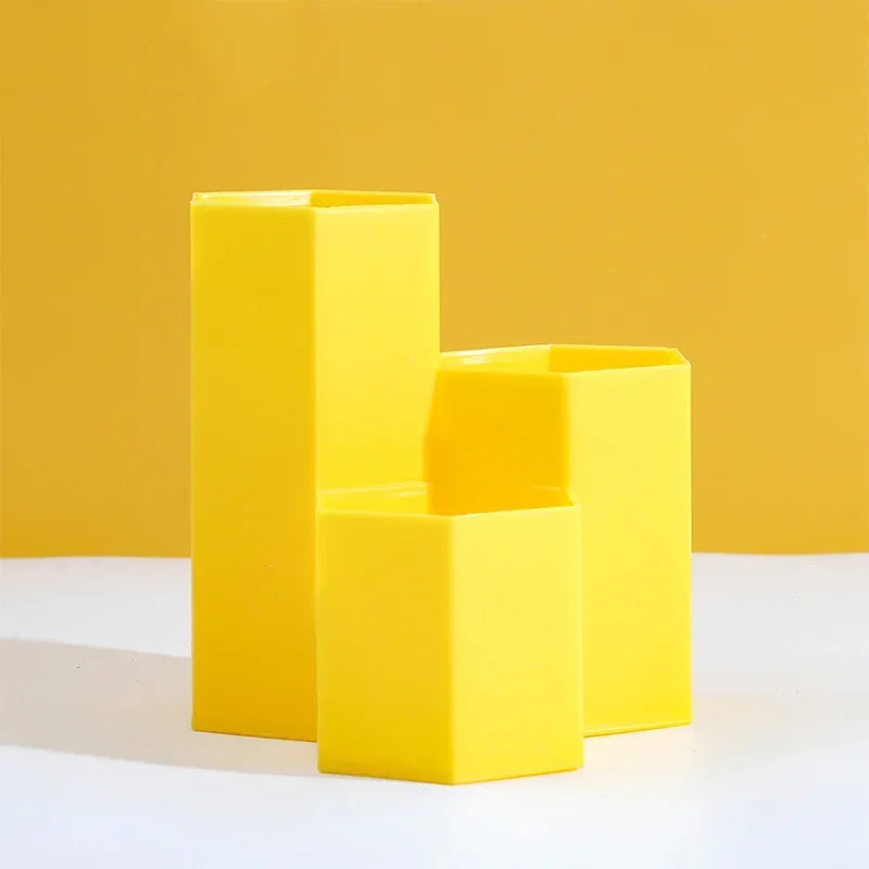 Large Capacity Desk Pen Holder Pencil Makeup Storage Box Desktop Organizer Stand Case School Office Stationery - Happy Home Retreat