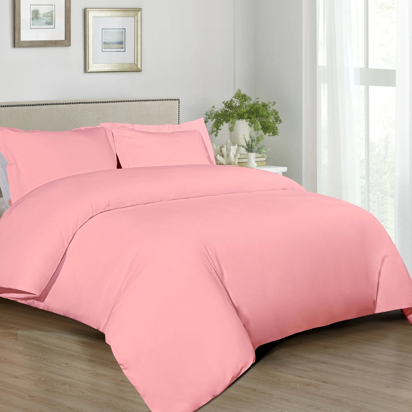 Ntbay 3-Piece Ultra Soft and Cozy Microfiber Duvet Cover Set (Not Include Comforter and pillow) - Happy Home Retreat