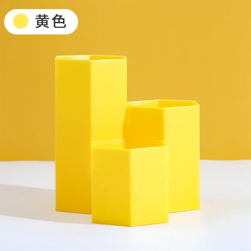 Large Capacity Desk Pen Holder Pencil Makeup Storage Box Desktop Organizer Stand Case School Office Stationery - Happy Home Retreat