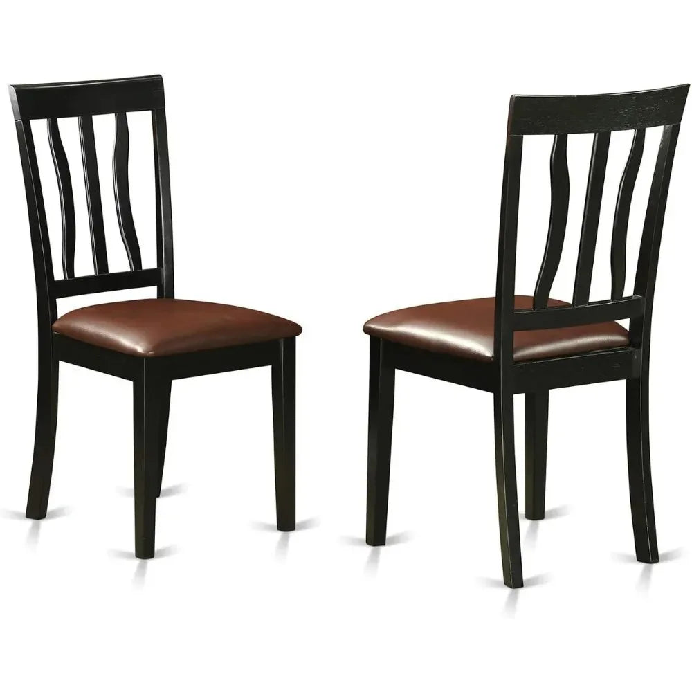 5 Piece Oval Dining Table Set 42x60 Butterfly Leaves Linen Upholstered Chairs - Happy Home Retreat