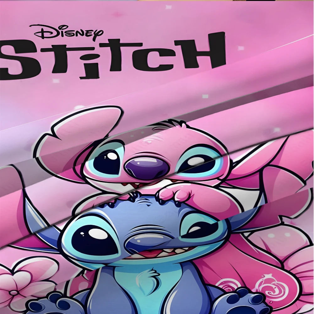 Disney Stitch Stretch Bed Sheets Set For Double Bed Velvet Comfort - Happy Home Retreat