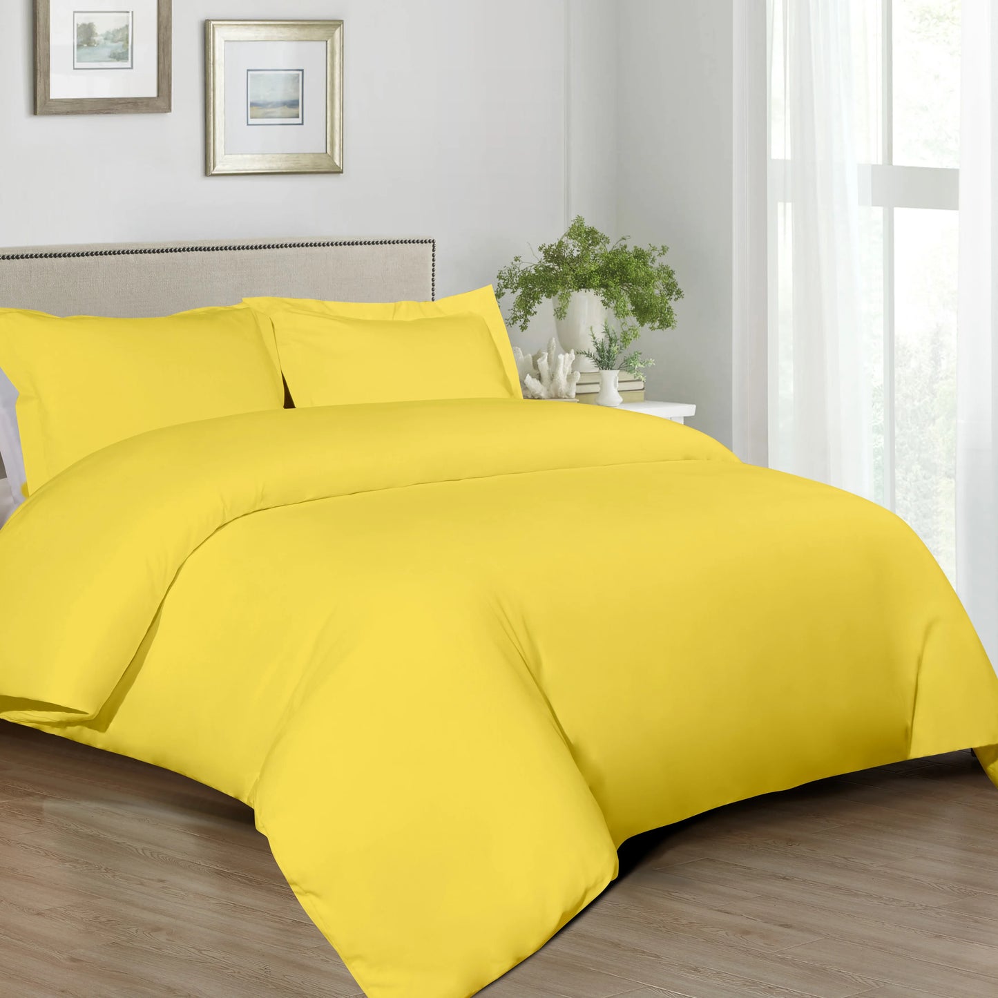 Ntbay 3-Piece Ultra Soft and Cozy Microfiber Duvet Cover Set (Not Include Comforter and pillow) - Happy Home Retreat
