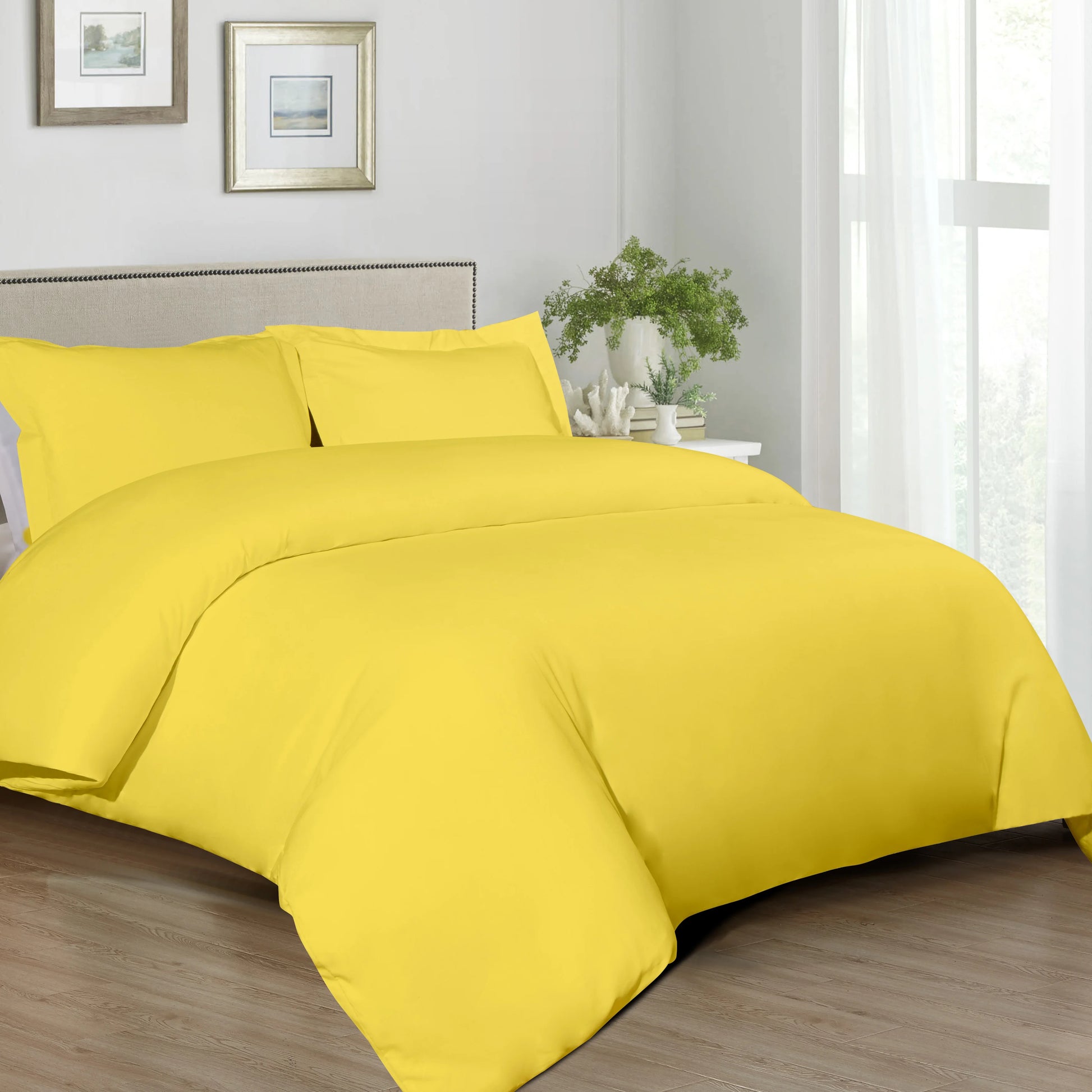 Ntbay 3-Piece Ultra Soft and Cozy Microfiber Duvet Cover Set (Not Include Comforter and pillow) - Happy Home Retreat