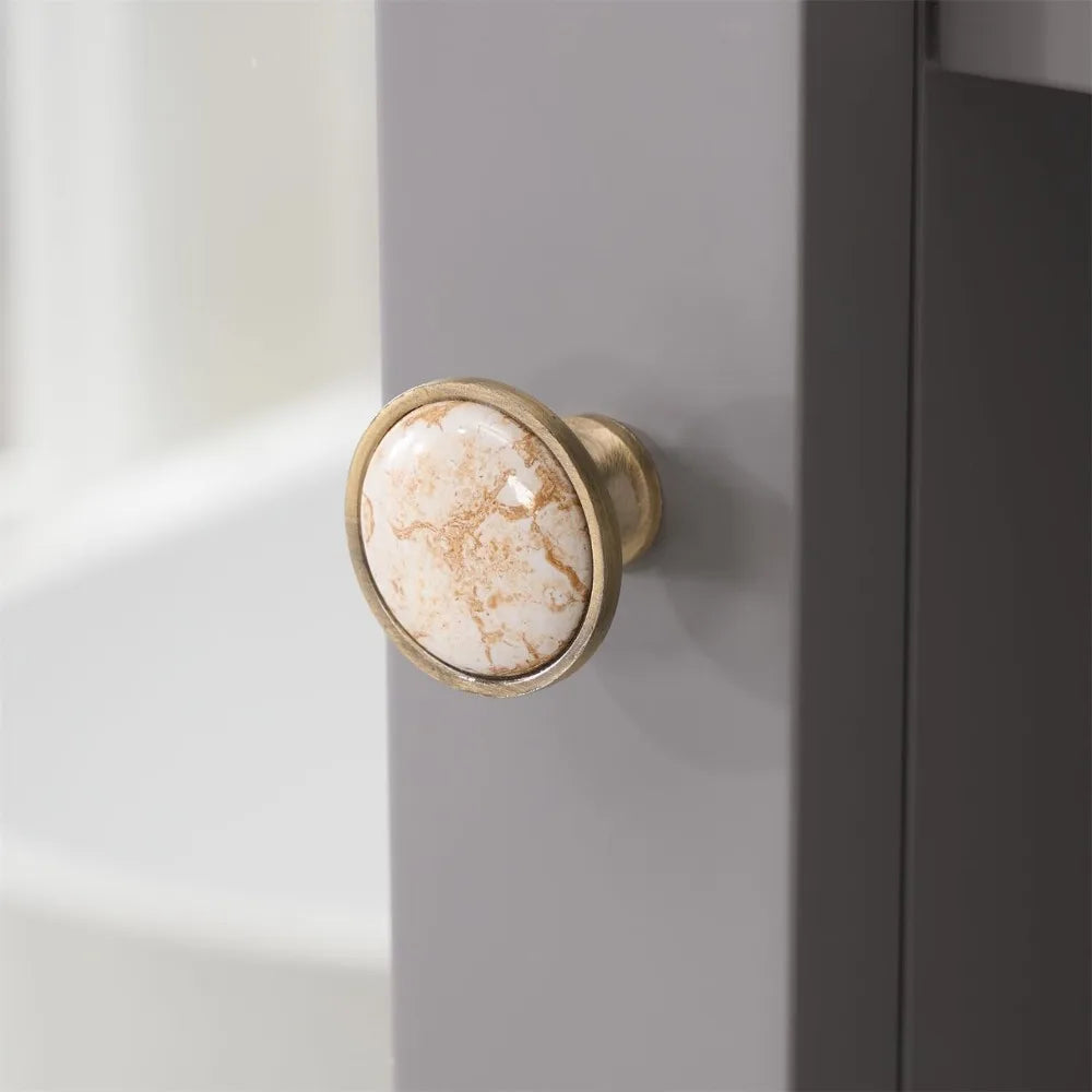Wall Mounted Bathroom Cabinet Waterproof Mirror Soft Hinge Easy To Install Environmentally Friendly Wood Bathroom Cabinet - Happy Home Retreat