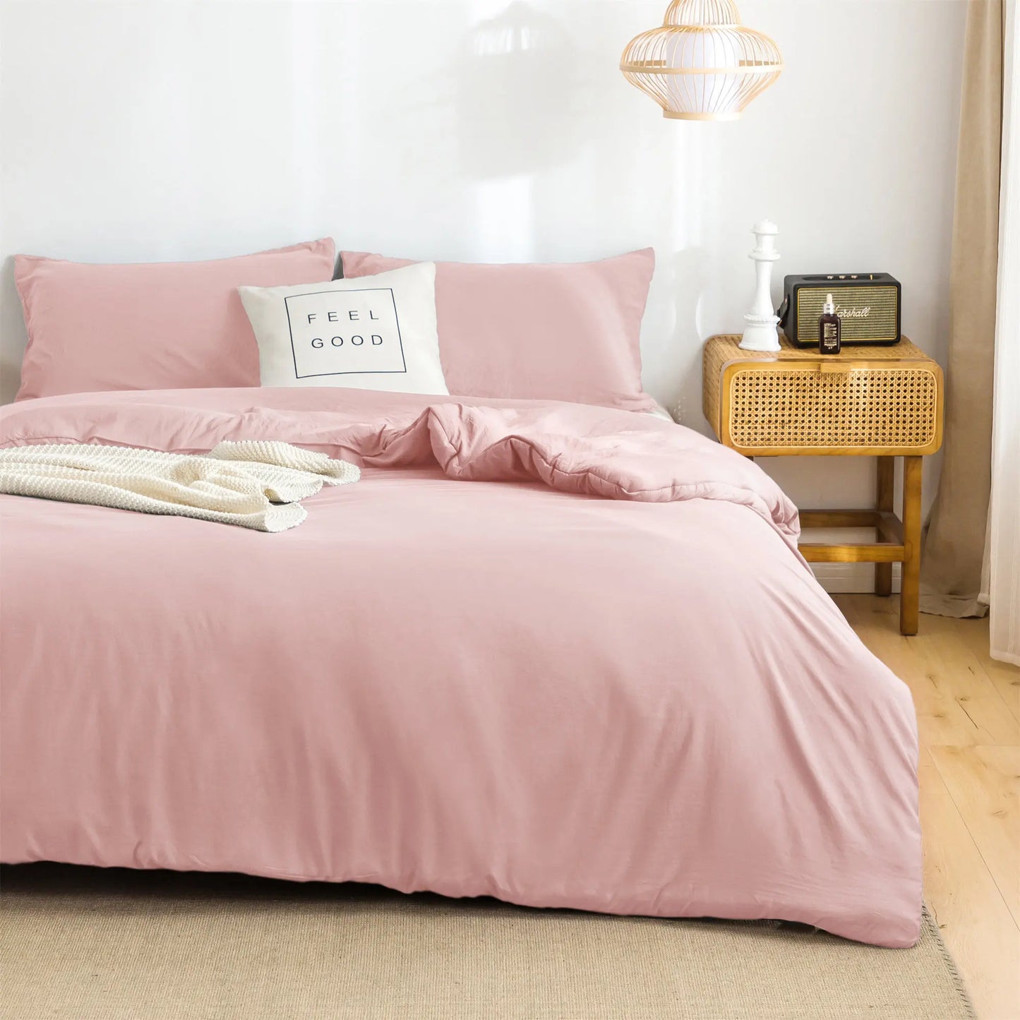 Soft Reversible Washable Bedding Comforter Sets ,Luxury Fluffy Microfiber Skin-friendly Comforter for All Season - Happy Home Retreat