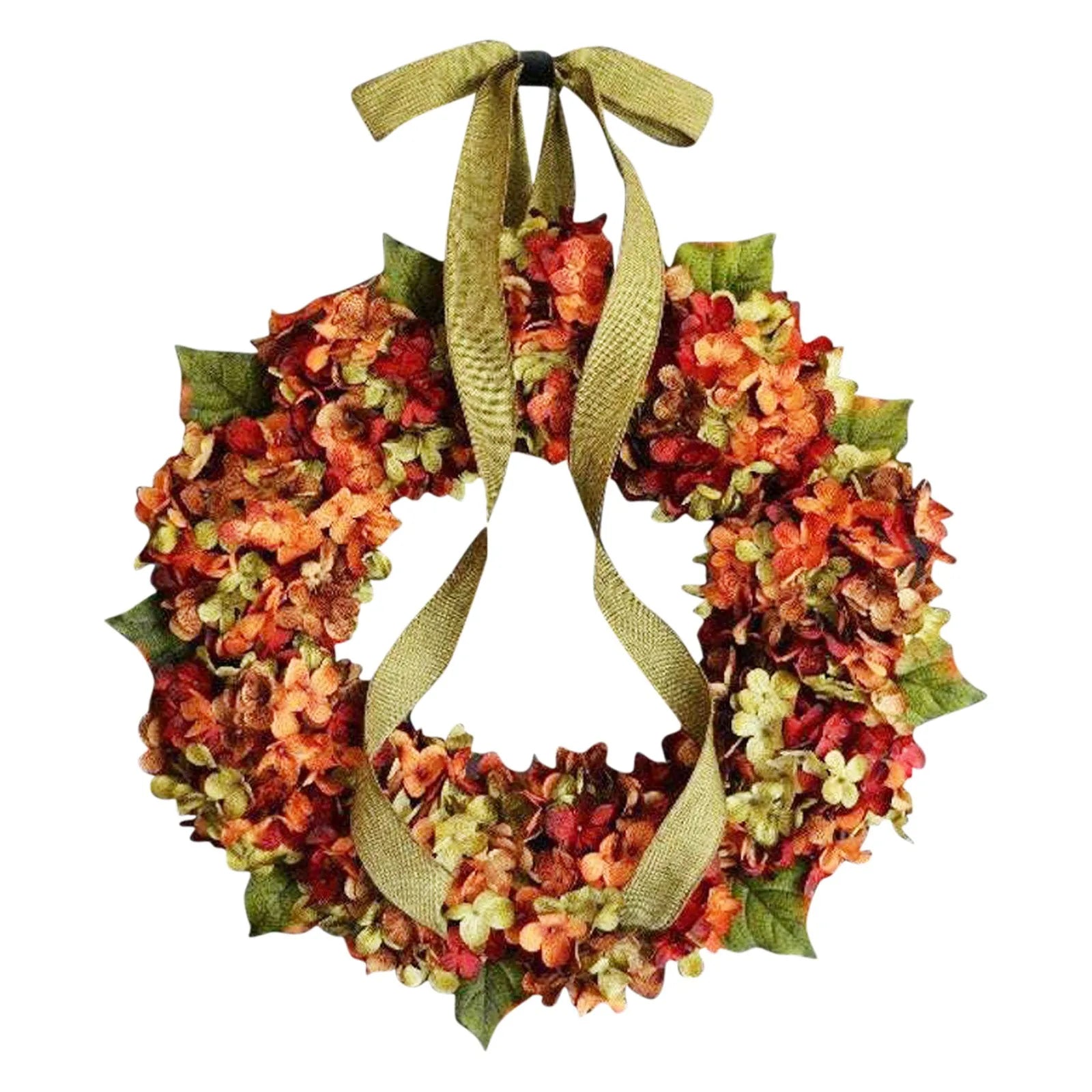 Autumn Wreath Farmhouse Harvest Pumpkin Front Door Decor - Happy Home Retreat