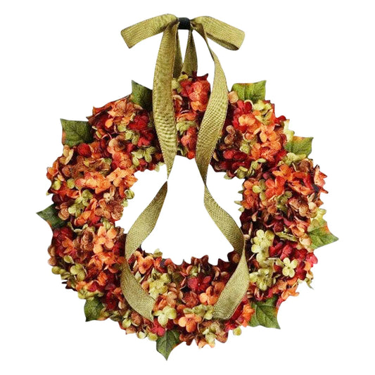 Autumn Wreath Farmhouse Harvest Pumpkin Front Door Decor - Happy Home Retreat