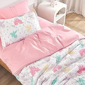 7 Pieces Queen/Full Size Kids Comforter Set, 7-Piece Bed in a Bag All-Season Microfiber Kids' Comforter, Fitted Sheet, Flat - Happy Home Retreat