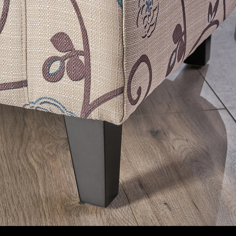 Plaza Club Chair Birch Wood Legs Refined Upholstery - Happy Home Retreat