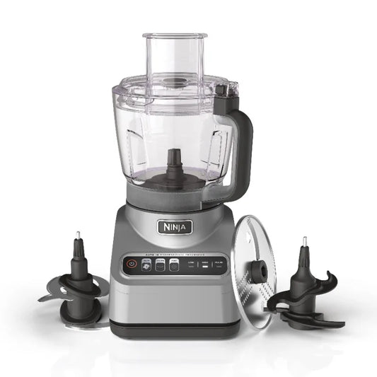 Ninja Professional Food Processor, 850 Watts, 9-Cup Capacity, Auto-iQ Preset Programs, Silver - Happy Home Retreat