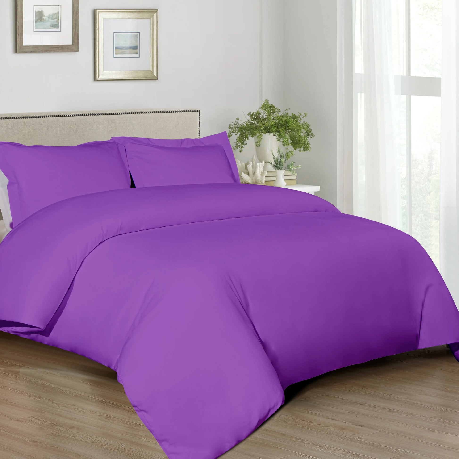 Ntbay 3-Piece Ultra Soft and Cozy Microfiber Duvet Cover Set (Not Include Comforter and pillow) - Happy Home Retreat